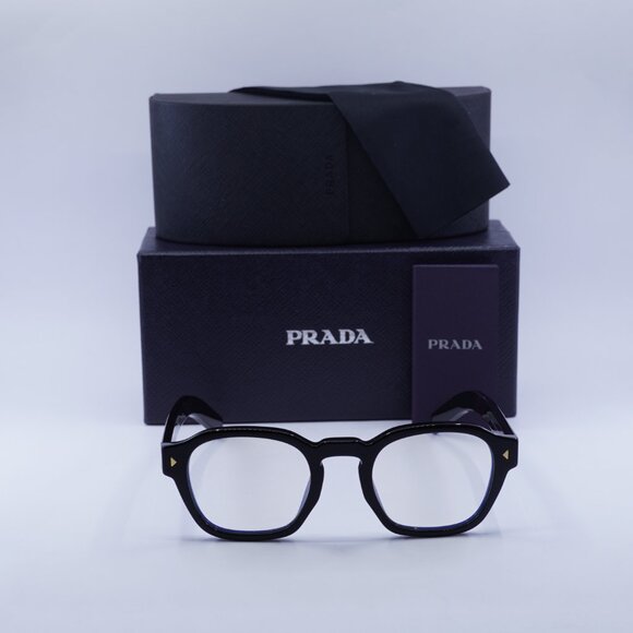 Prada PRA16S 16K60K Square Sunglasses 52mm – Black\Blue Light Block - Picture 7 of 10
